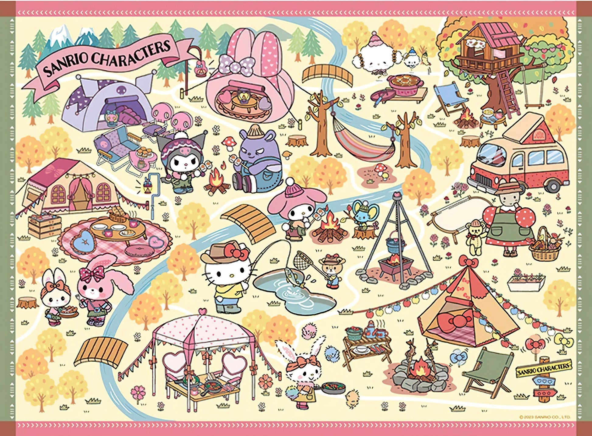 toy-puzzle-san-a05-056-sanrio-fall-camping-500-pieces-jigsaw-puzzle