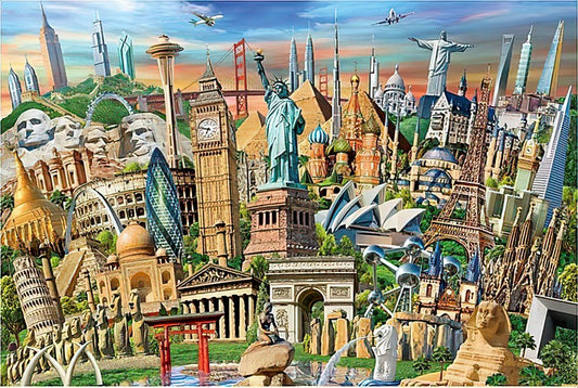 Vox VE1000-03　Illustration • World Landmarks　1000 Pieces Jigsaw Puzzle