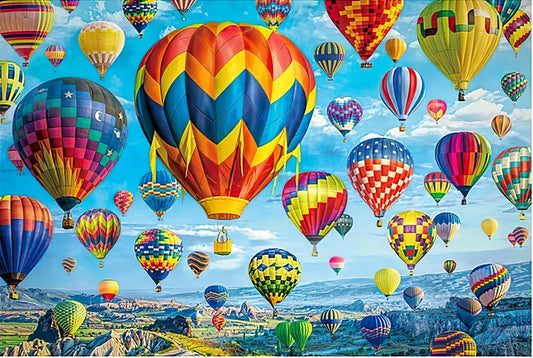 Vox VE1000-06　Scenery • Mountain Hot Air Balloon Festival　1000 Pieces Jigsaw Puzzle