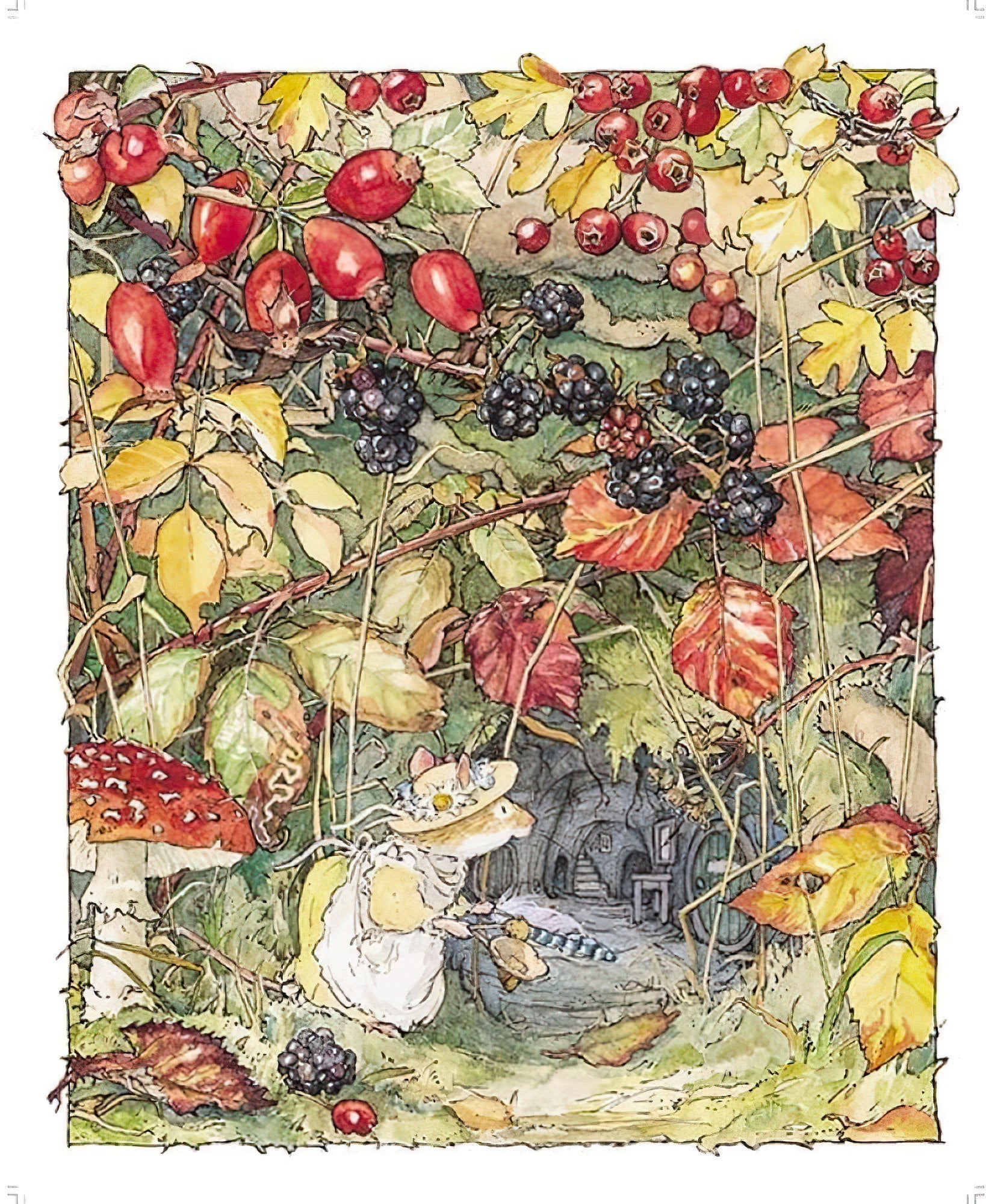 vox-ve1000-121-illustration-the-happy-mice-of-briar-village-doorway-in-the-brambles-900-pieces-jigsaw-puzzle