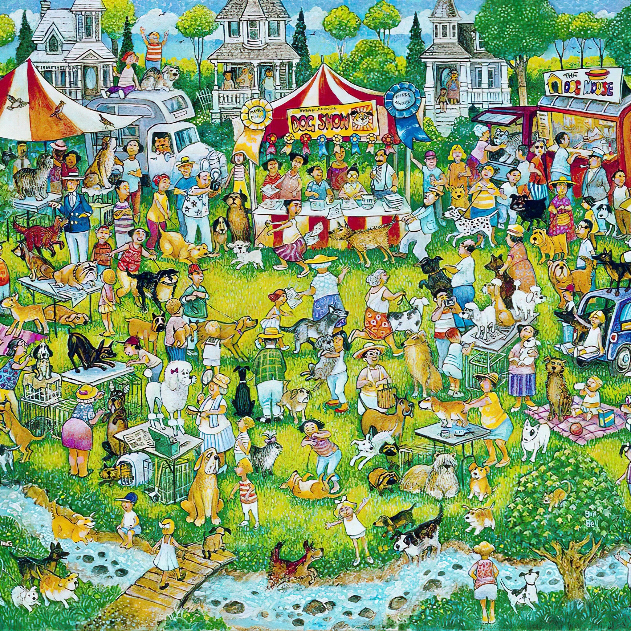 vox-ve1000-131-bill-bell---dog-show-900-pieces-jigsaw-puzzle