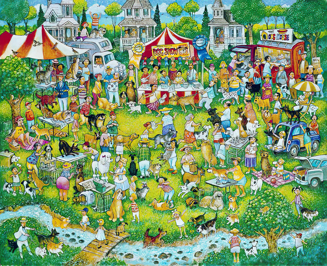 vox-ve1000-131-bill-bell---dog-show-900-pieces-jigsaw-puzzle