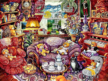 vox-ve1000-132-bill-bell---teddy's-afternoon-tea-900-pieces-jigsaw-puzzle