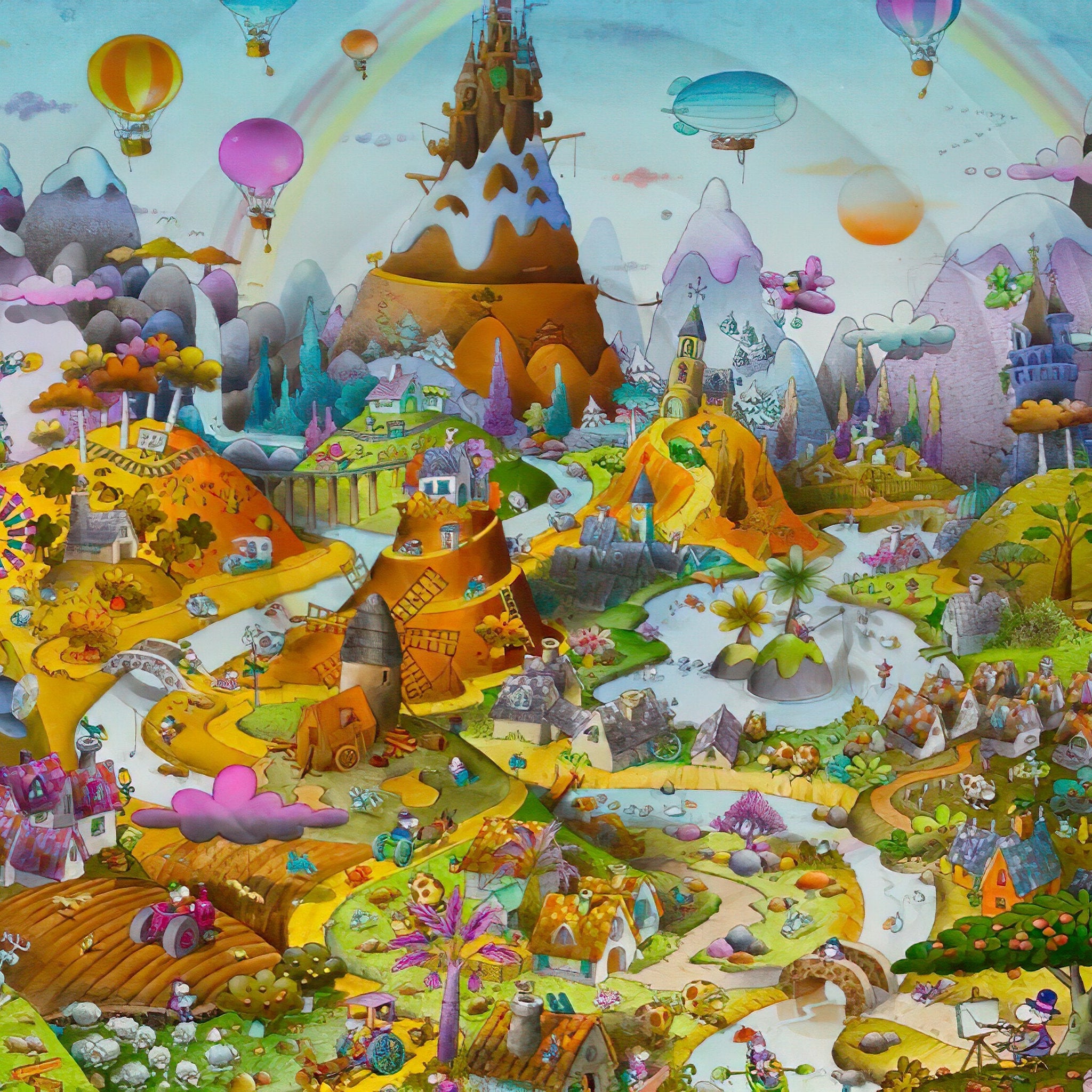 vox-ve1000-133-guillermo-mordillo---happy-town-1000-pieces-jigsaw-puzzle