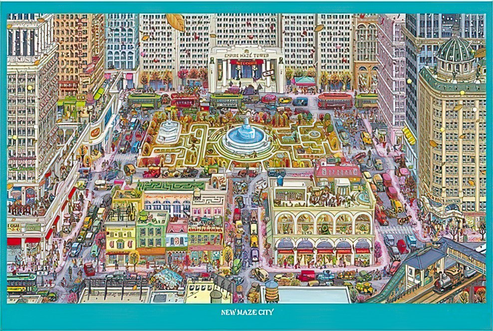 vox-ve1000-13-maze-detective-pierre---new-maze-city-1000-pieces-jigsaw-puzzle