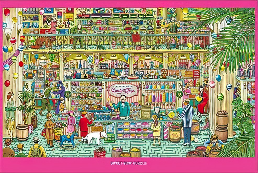 vox-ve1000-14-maze-detective-pierre---the-challenge-of-the-candy-store-1000-pieces-jigsaw-puzzle