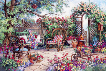 vox-ve1000-152-barbara-mock---grandmother's-flower-garden-900-pieces-jigsaw-puzzle