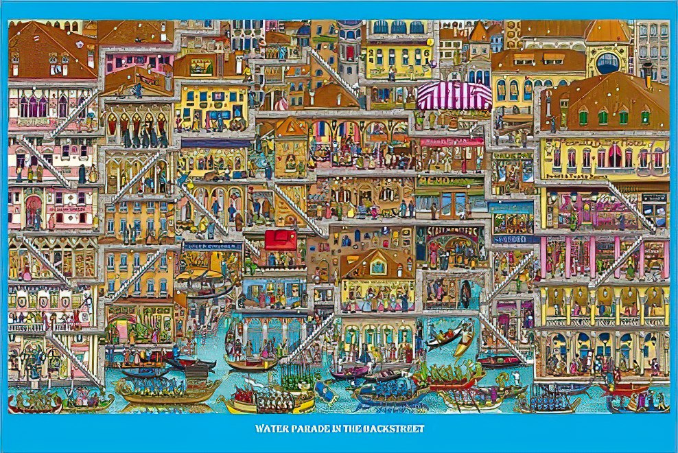 vox-ve1000-16-illustration-water-parade-in-the-backstreet-1000-pieces-jigsaw-puzzle