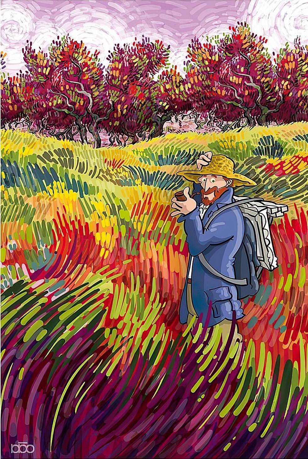 vox-ve1000-31-when-van-gogh-walks-into-the-painting-series---a-colorful-frame-1000-pieces-jigsaw-puzzle