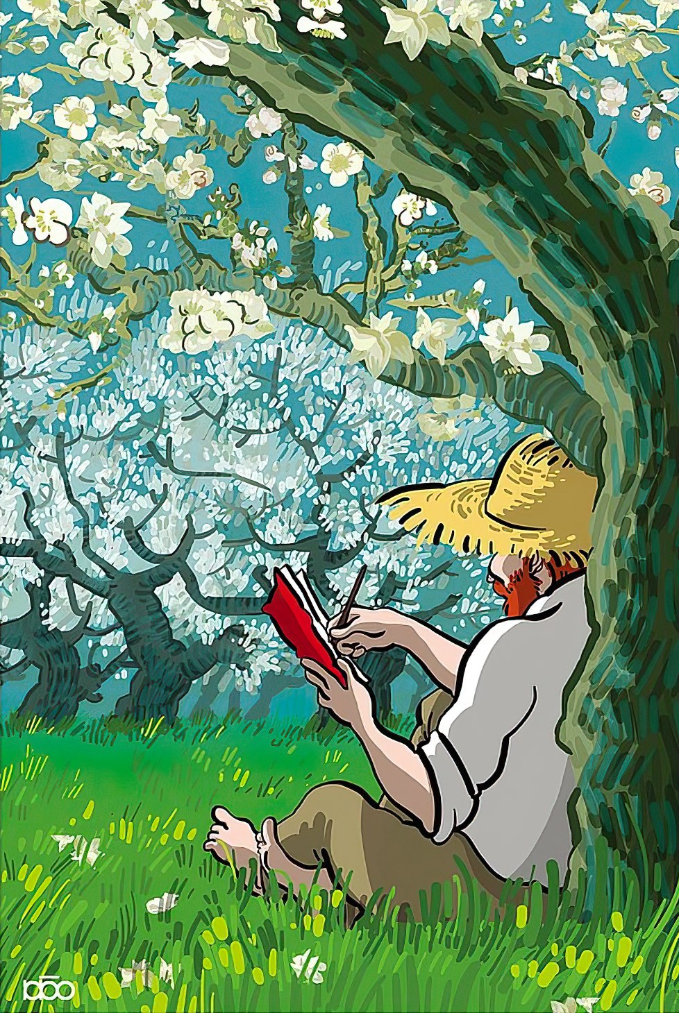 vox-ve1000-32-when-van-gogh-walks-into-the-painting-series---almond-blossoms-1000-pieces-jigsaw-puzzle