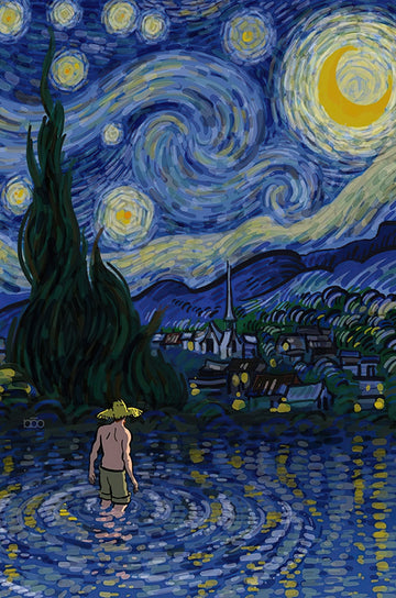 vox-ve1000-69-when-van-gogh-walks-into-the-painting-series---starry-lake-1000-pieces-jigsaw-puzzle
