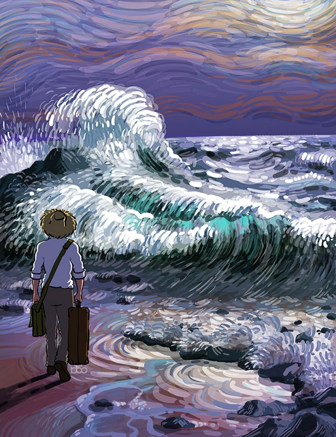 vox-ve1000-74-when-van-gogh-walks-into-the-painting-series---painter-and-the-ocean-1000-pieces-jigsaw-puzzle