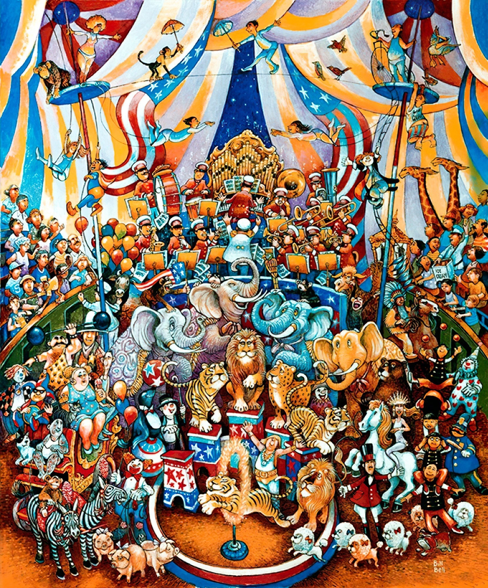 vox-ve1000-87-bill-bell---circus-1000-pieces-jigsaw-puzzle