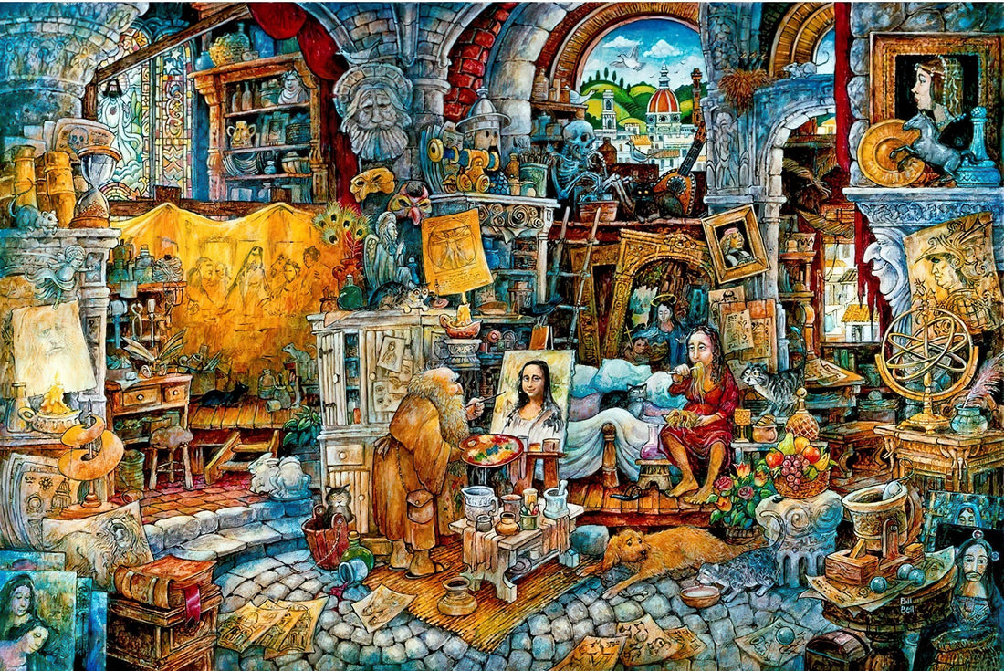 vox-ve1000-89-bill-bell---mona's-studio-1000-pieces-jigsaw-puzzle