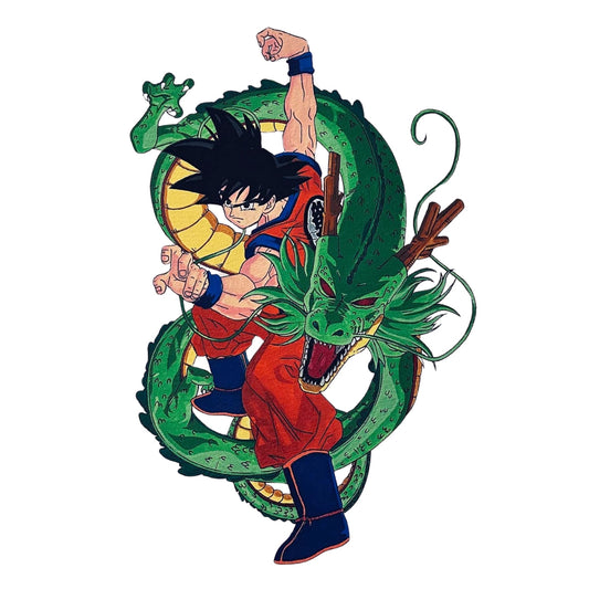 Wooden 500693　Dragon Ball • Goku & Shenron　300 Pieces Wooden Jigsaw Puzzle