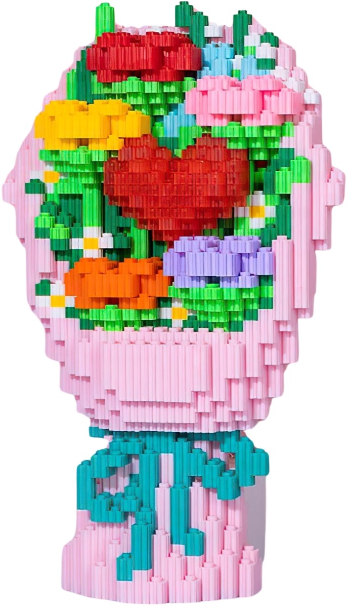 xinz-7176-bouquet-pink-3288-pieces-mini-block