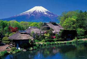 yanoman-01-2073-mount-fuji-from-oshino-village-(yamanashi)-108-pieces-jigsaw-puzzle