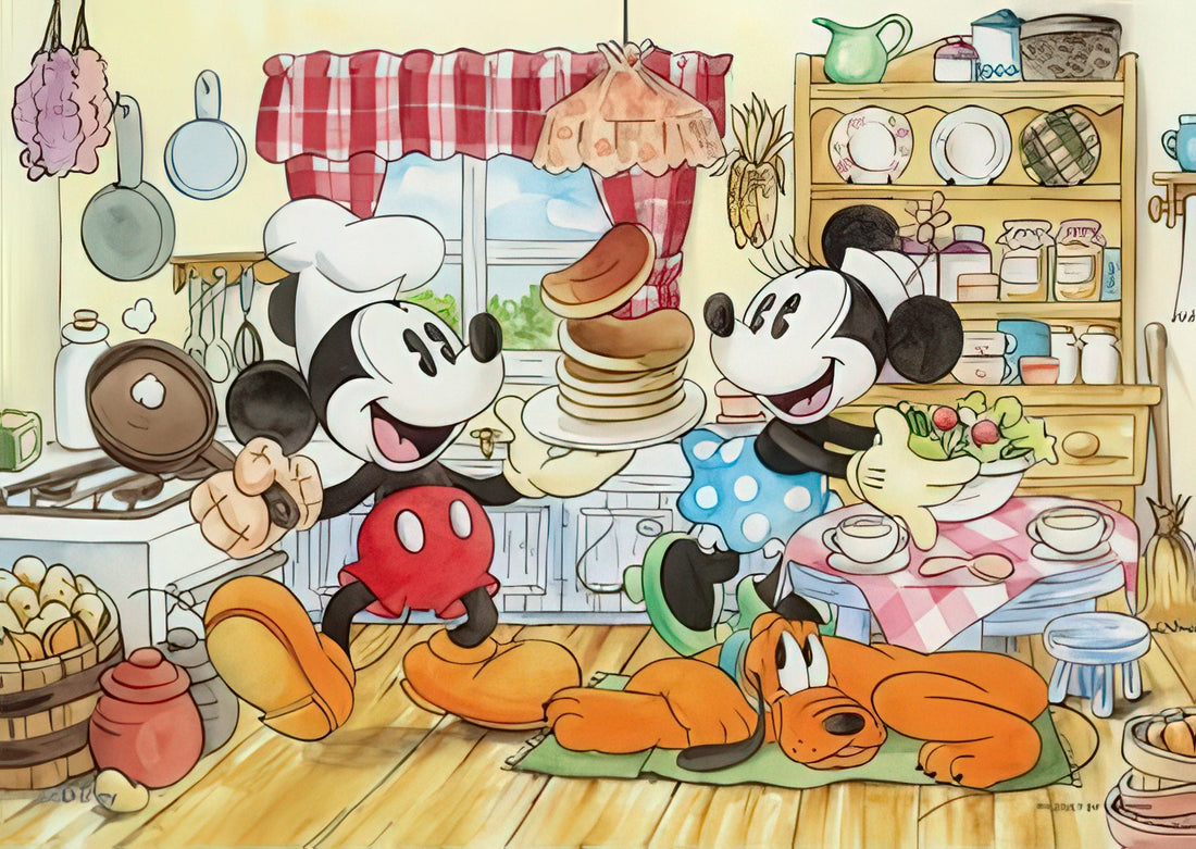 yanoman-03-732-cooking-time-(mickey-&-minnie)-300-pieces-jigsaw-puzzle