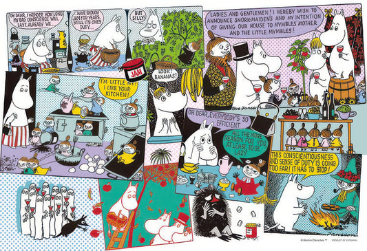 Yanoman 03-842　Moomin Valley Feast　300 Pieces Jigsaw Puzzle