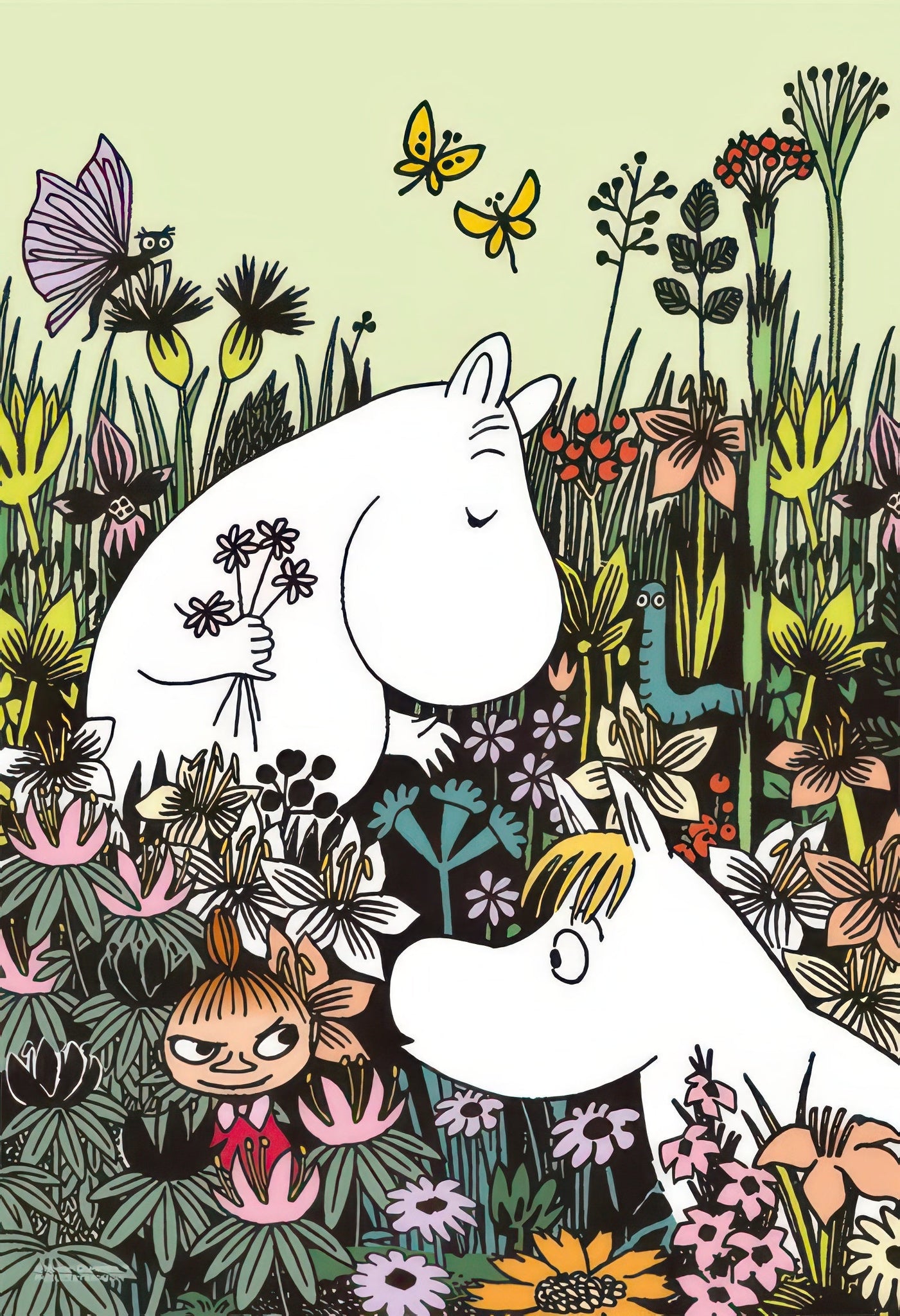 yanoman-03-874-moomin-in-a-flower-field-300-pieces-jigsaw-puzzle