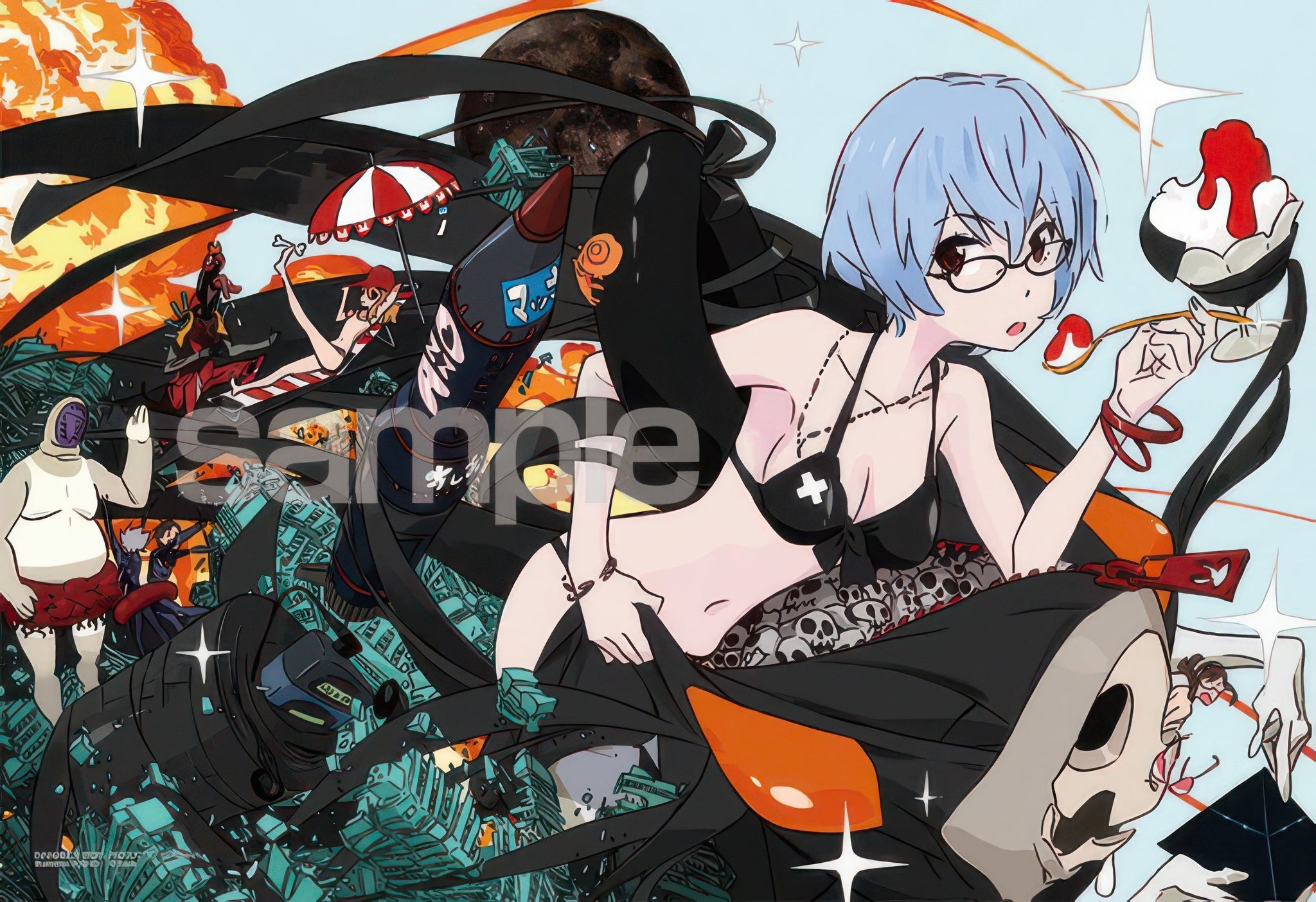 yanoman-03-916-neon-genesis-evangelion-sushio-x-eva-part-3-rei-300-pieces-jigsaw-puzzle