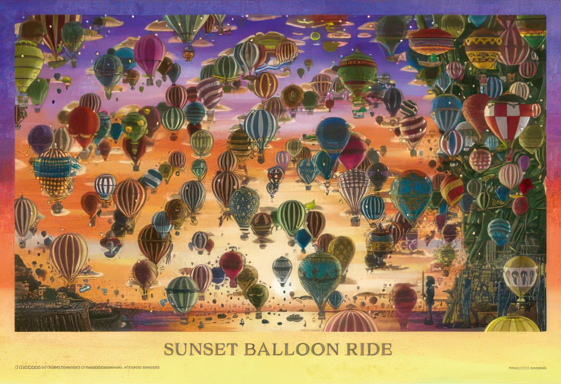 yanoman-03-925-illustration-sunset-balloon-ride-300-pieces-jigsaw-puzzle