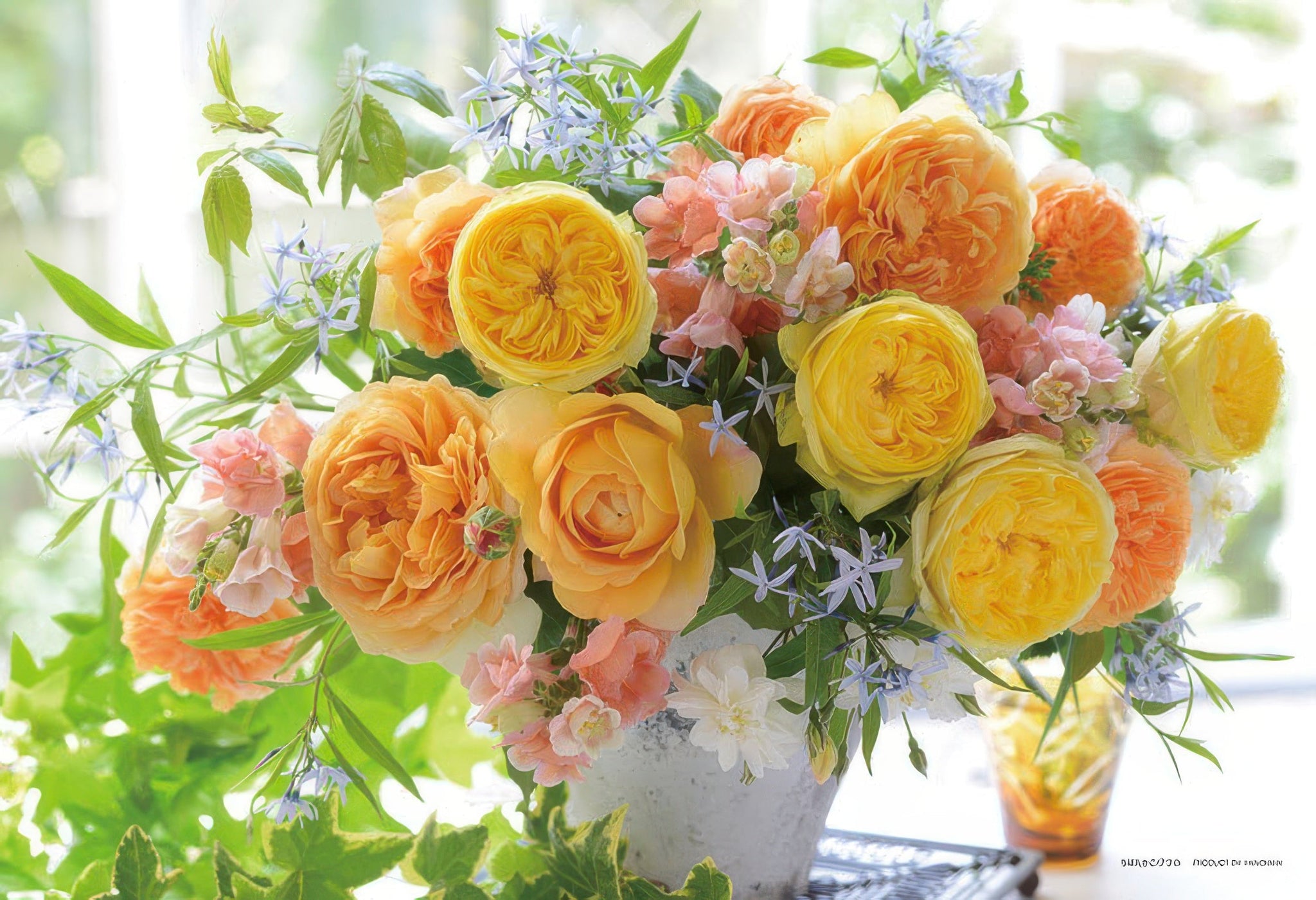 yanoman-03-931-floral-stars-300-pieces-jigsaw-puzzle