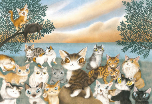 Yanoman 03-940　Wachifield • World Kitten Conference　300 Pieces Jigsaw Puzzle