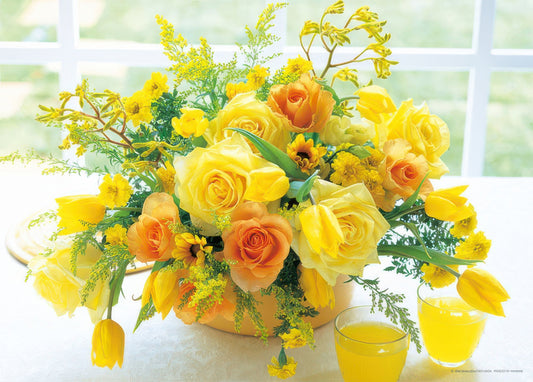 Yanoman 05-1006　Flower • Yellow Harmony　500 Pieces Jigsaw Puzzle