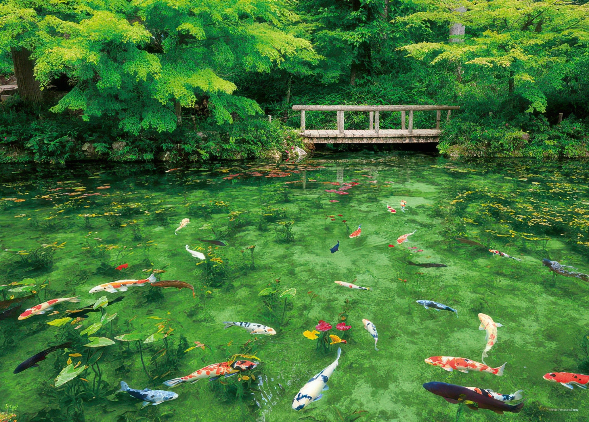 yanoman-05-1021-dancing-colors-monet's-pond-(gifu)-500-pieces-jigsaw-puzzle