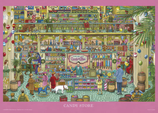 Yanoman 05-1028　Illustration • Candy Store　500 Pieces Jigsaw Puzzle