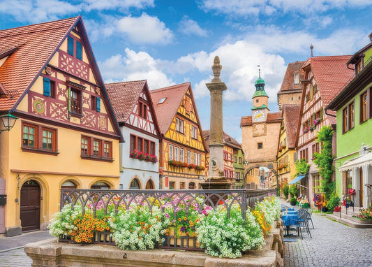 Yanoman 05-1048　Scenery • Rothenburg, Fairytale City　500 Pieces Jigsaw Puzzle