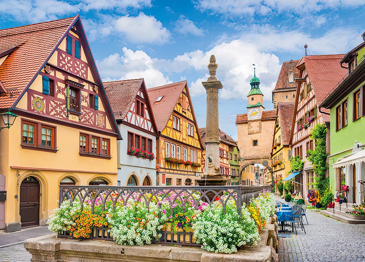 Yanoman • Germany • Rothenburg, Fairytale City　500 PCS　Jigsaw Puzzle