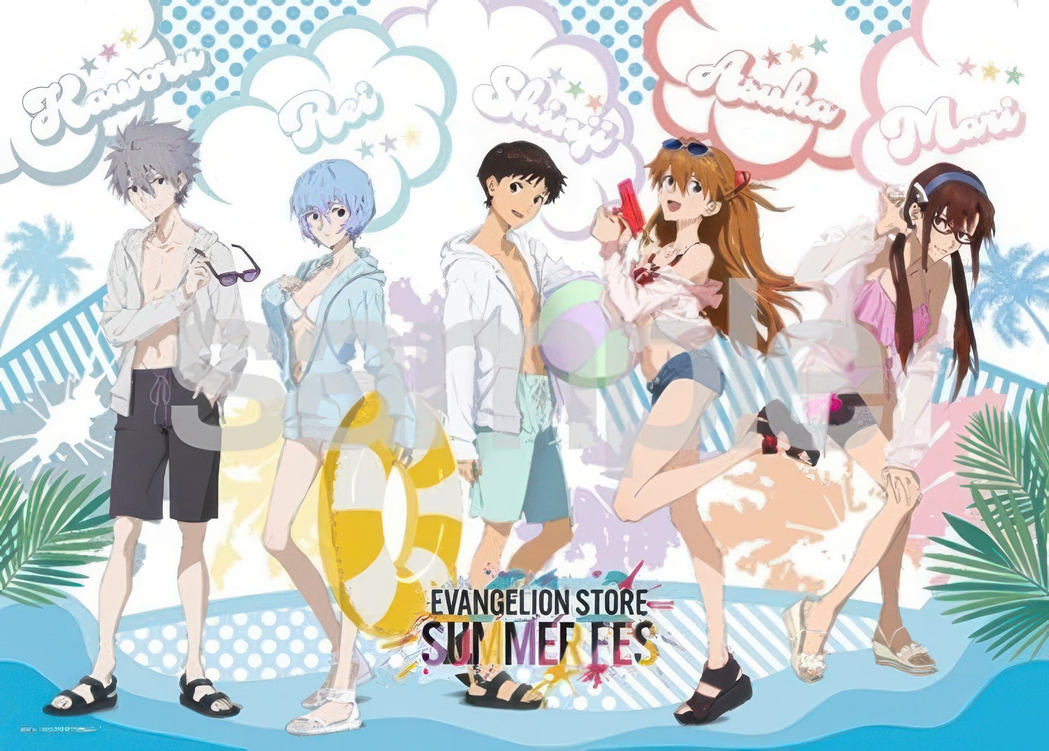 yanoman-05-1091-summer-fes-(evangelion)-500-pieces-jigsaw-puzzle