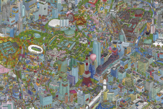 Yanoman 05-2013　Illustration • Tokyo　500 Pieces Jigsaw Puzzle