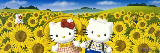 Yanoman 09-16　Hello Kitty • Sunflower Field　954 Pieces Jigsaw Puzzle