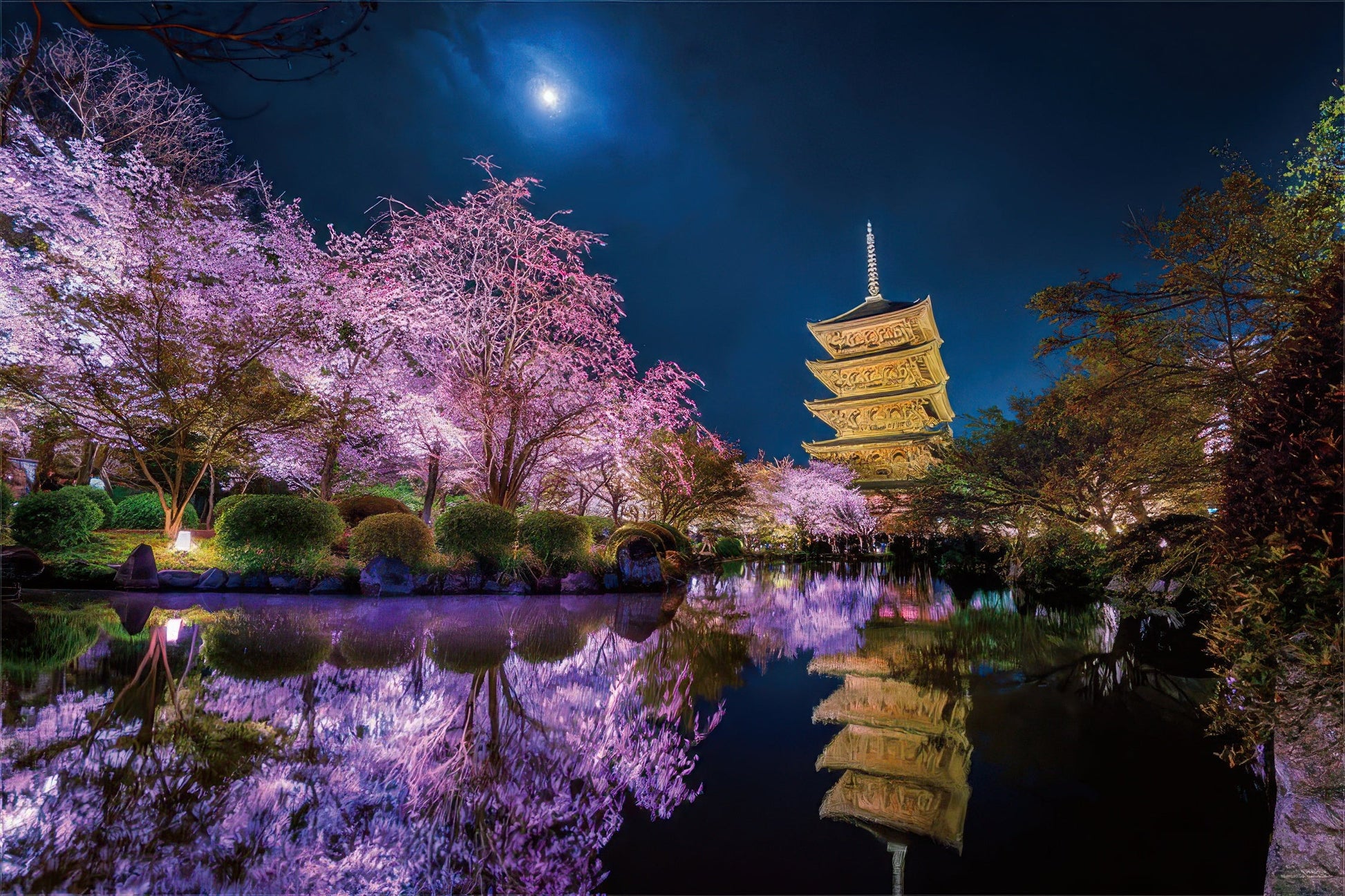 yanoman-10-1299-blooming-in-the-moonlight-(kyoto)-1000-pieces-jigsaw-puzzle