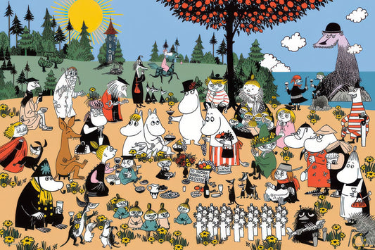 Yanoman 10-1306　Wonderful Friends of Moomin Valley　1000 Pieces Jigsaw Puzzle