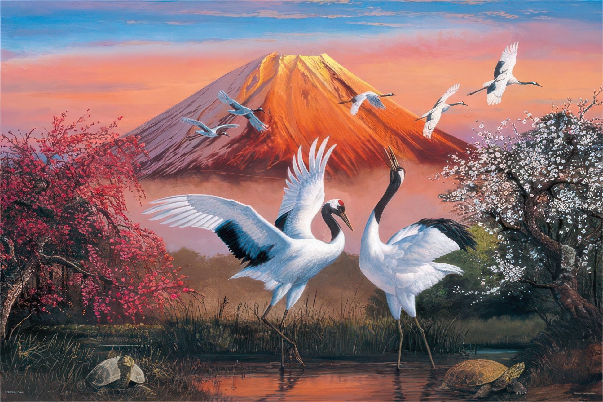 yanoman-10-1319-religious-dancing-cranes-at-sacred-mountain-1000-pieces-jigsaw-puzzle