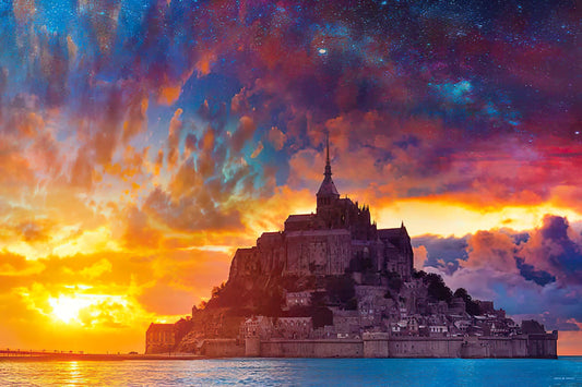 Yanoman • France • Floating Fantasy, Mont Saint-Michel　1000 PCS　Jigsaw Puzzle