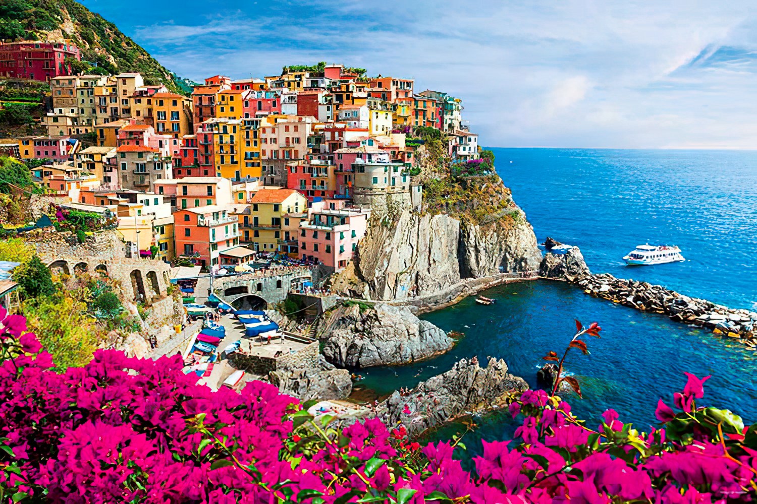 Yanoman • Italy • Beautiful Townscape, Cinque Terre　1000 PCS　Jigsaw Puzzle