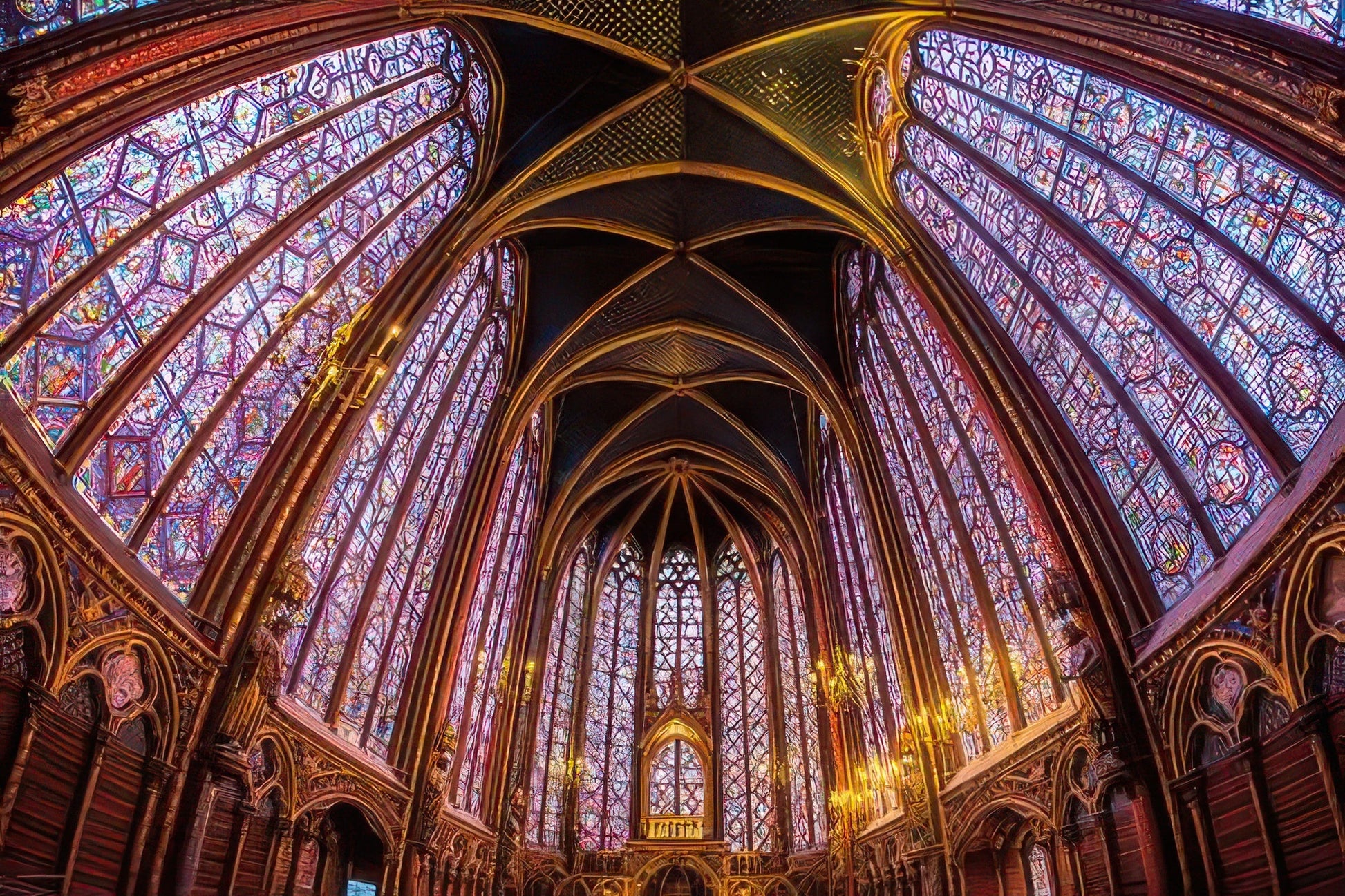 yanoman-10-1376-scenery-aged-radiance-of-sainte-chapelle-1000-pieces-jigsaw-puzzle