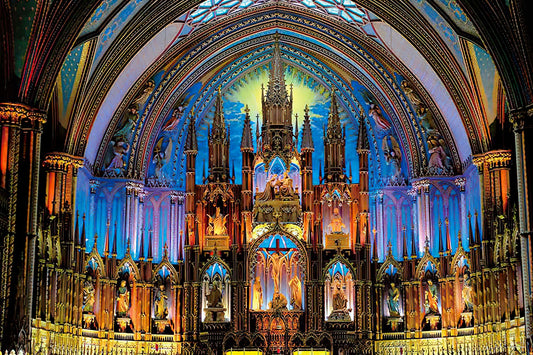 Yanoman • Canada • Sparkling Cathedral, Notre-Dame　1000 PCS　Jigsaw Puzzle
