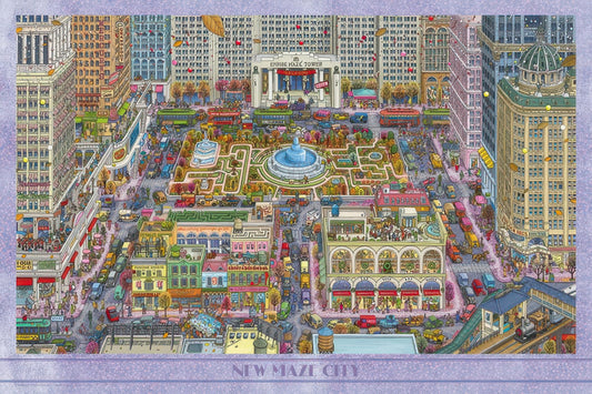 Yanoman 10-1382　Illustration • New Maze City　1000 Pieces Jigsaw Puzzle