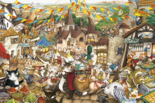 Yanoman 10-1399　Wachifield • Tasir Morning Market　1000 Pieces Jigsaw Puzzle