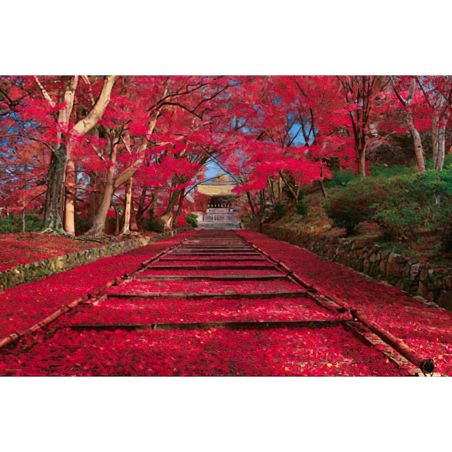 Yanoman • Japan • Autumn at Bishomon-do, Kyoto　1000 PCS　Jigsaw Puzzle