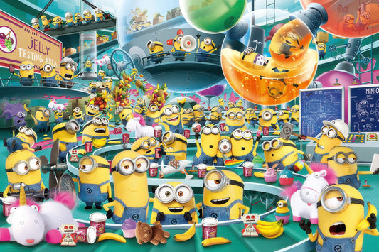 Yanoman 10-1409　Minions • Funny Jelly Factory　1000 Pieces Jigsaw Puzzle