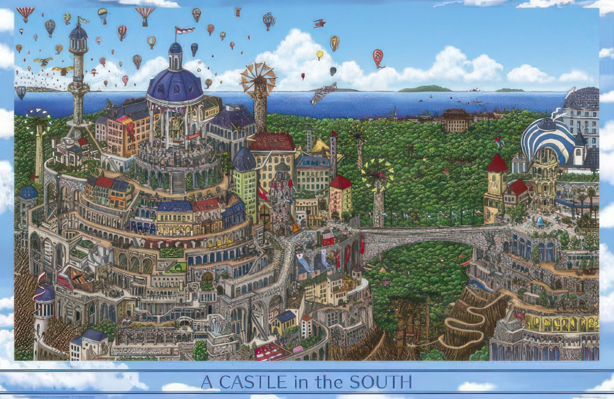 yanoman-10-1444-maze-detective-pierre:-southern-castle-1000-pieces-jigsaw-puzzle