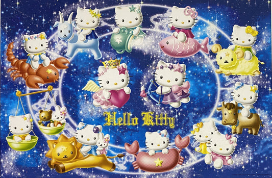 Yanoman 10-990　Hello Kitty & Zodiac　1000 Pieces Jigsaw Puzzle