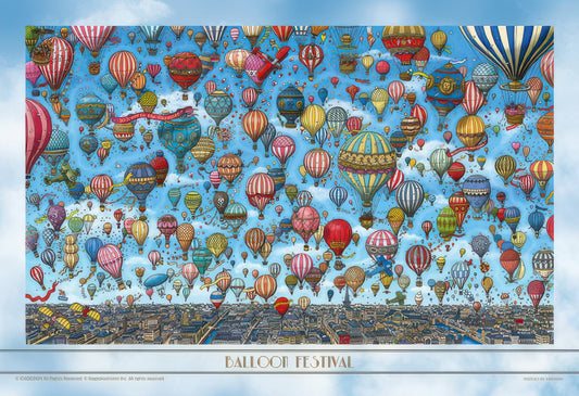 Yanoman 13-02　Illustration • Balloon Festival　1000 Pieces Jigsaw Puzzle